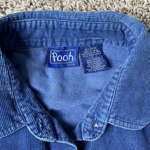 Vintage Winnie The Pooh Corduroy Shirt Disney Button Down
